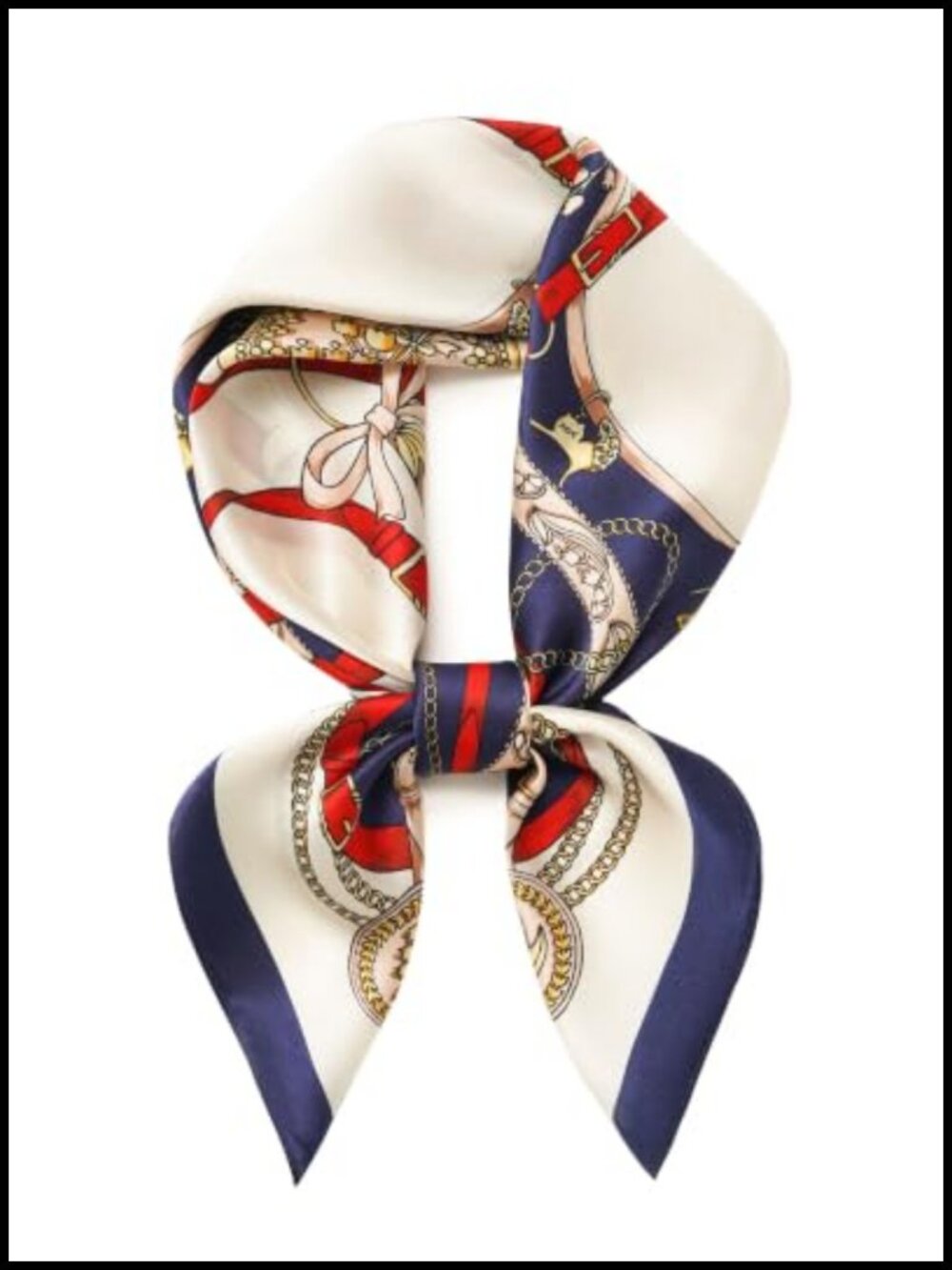 100% Mulberry Silk Square Scarf 26" Lightweight Women Neck Scarf Neckerchief
